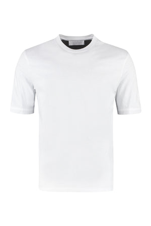 Two-tone cotton T-shirt-0